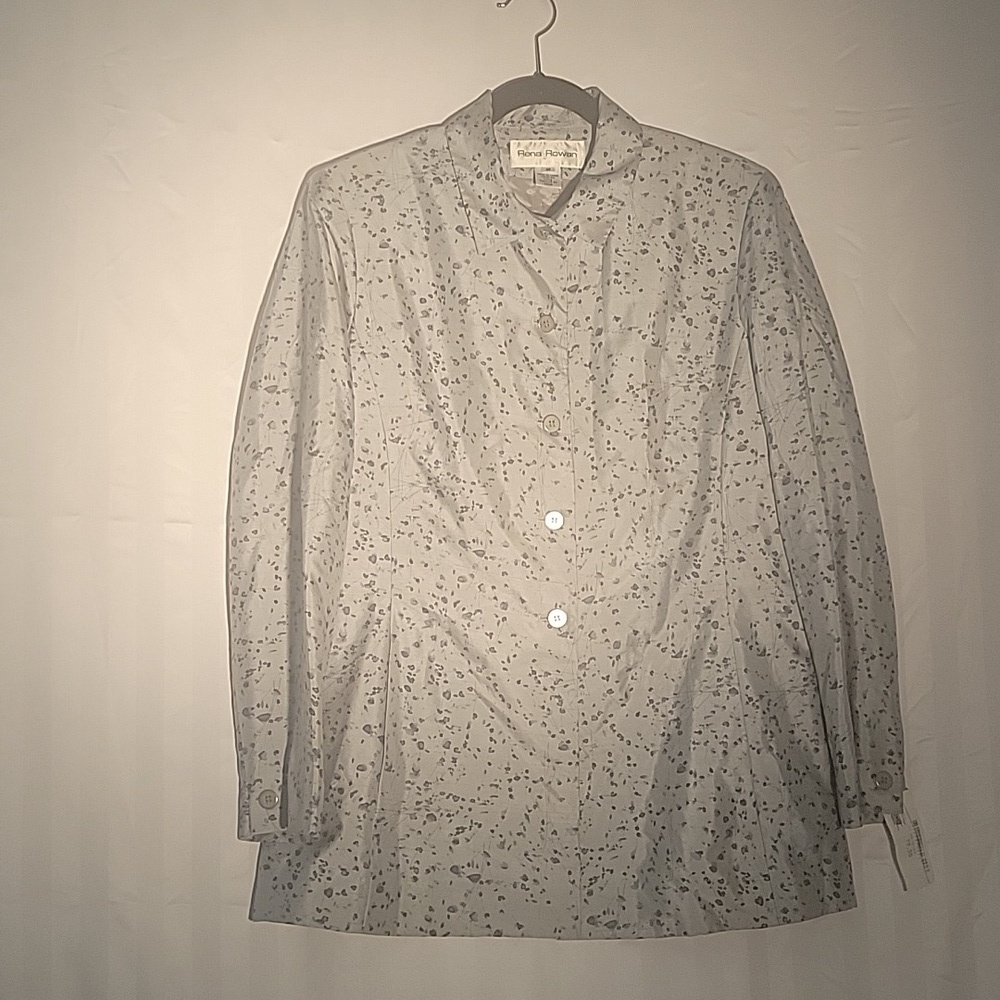 Rena Rowan, Macys Women’s Blue Silk Blazer, Size: 14, NWT